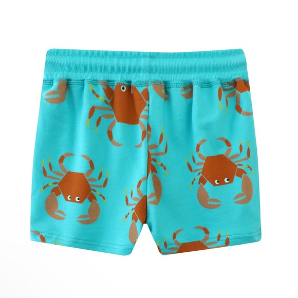 NIP Crab and Dinosaur Print Shorts Set Size 7T - Picture 3 of 5